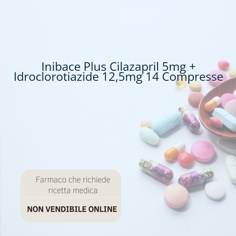 Inibace Plus Cilazapril 5mg + Idroclorotiazide 12,5mg 14 Compresse Inibace Plus Cilazapril 5mg + Idroclorotiazide 12,5mg 14 Compresse