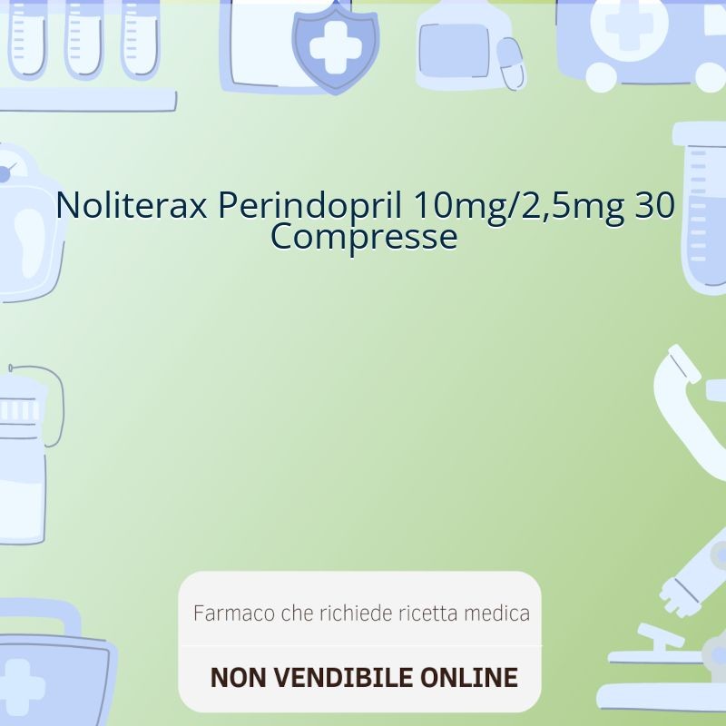 Noliterax Perindopril 10mg/2,5mg 30 Compresse Noliterax Perindopril 10mg/2,5mg 30 Compresse
