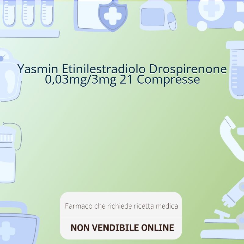 Yasmin Etinilestradiolo Drospirenone 0,03mg/3mg 21 Compresse Yasmin Etinilestradiolo Drospirenone 0,03mg/3mg 21 Compresse