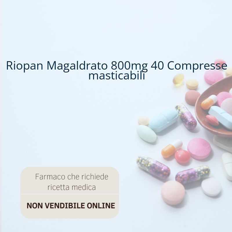 Riopan Magaldrato 800mg 40 Compresse masticabili Riopan Magaldrato 800mg 40 Compresse masticabili