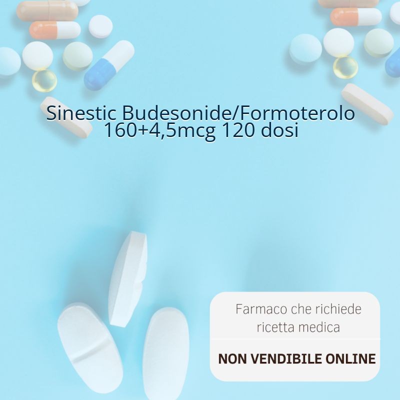 Sinestic Budesonide/Formoterolo 160+4,5mcg 120 dosi Sinestic Budesonide/Formoterolo 160+4,5mcg 120 dosi