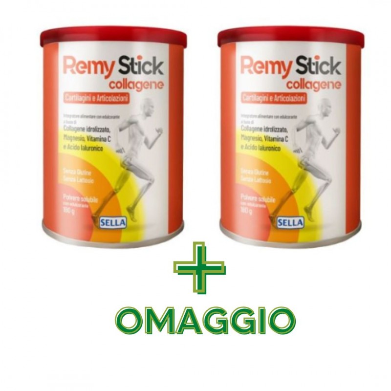 Formato convenienza di Remystick Collagene Integratore per Cartilagini e Articolazioni 180gr Formato convenienza di Remystick Collagene Integratore per Cartilagini e Articolazioni 180gr