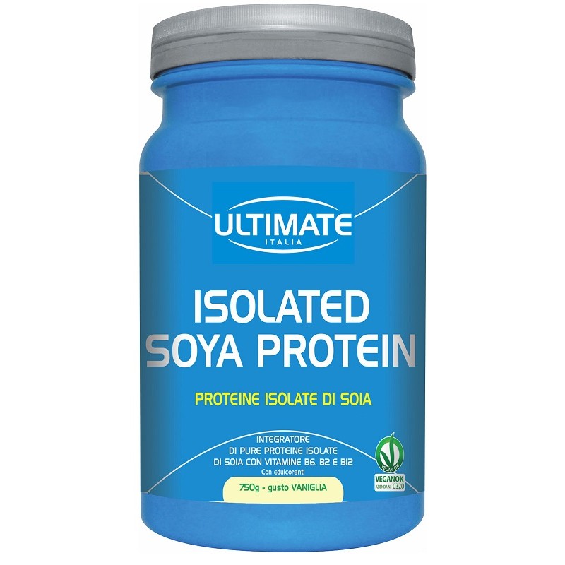 Ultimate Isolated Soya Protein Vaniglia per Crescita Muscolare 750 g
