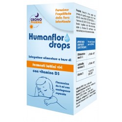 Una confezione di Crono Pharma Humanflor Baby Drops Integratore Alimentare 6 ml Una confezione di Crono Pharma Humanflor Baby Drops Integratore Alimentare 6 ml