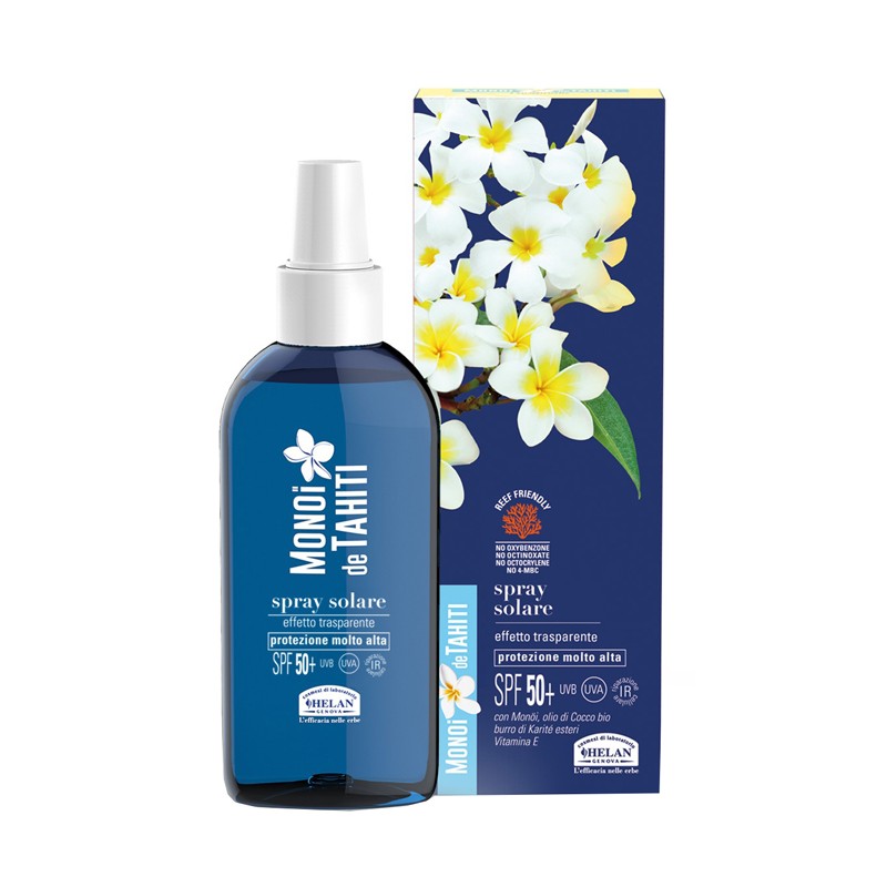 Monoi De Tahiti Spray Solare Spf50+ Protezione Alta 150ml Monoi De Tahiti Spray Solare Spf50+ Protezione Alta 150ml