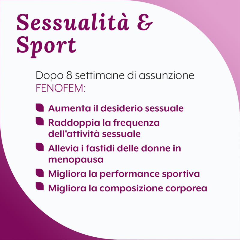 benefici di Fenofem Integratore per Equilibrio Ormonale Femminile 30 Capsule