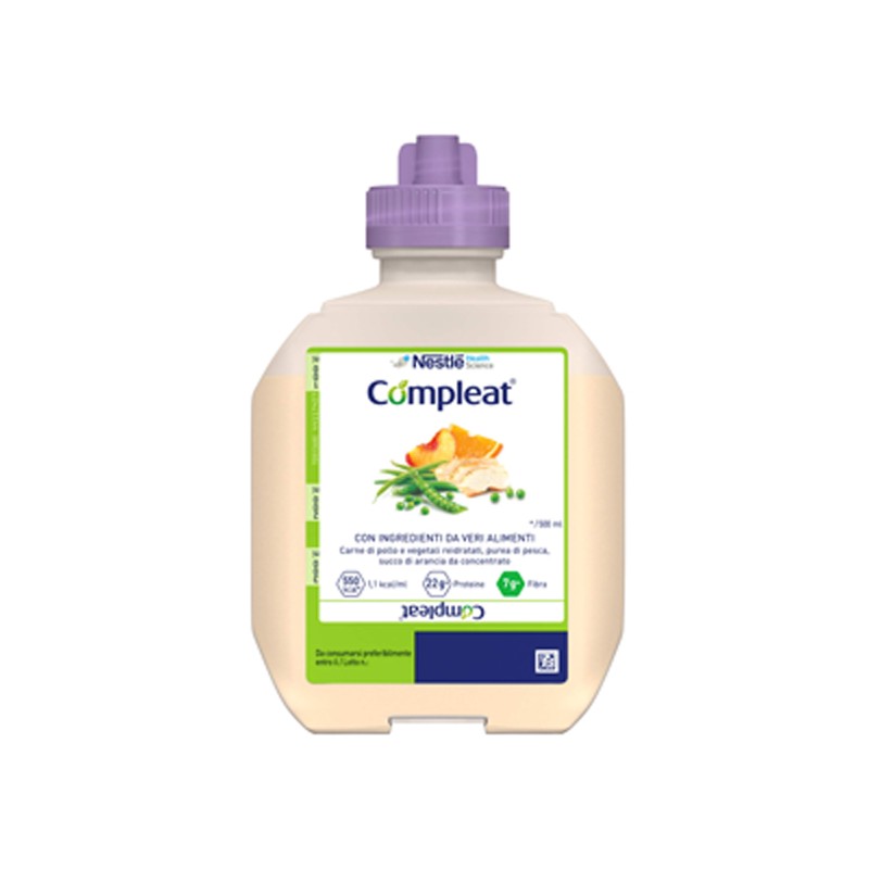 Flacone Nestlé Compleat Neutral Dual Nutrizione Orale 500 ml Flacone Nestlé Compleat Neutral Dual Nutrizione Orale 500 ml