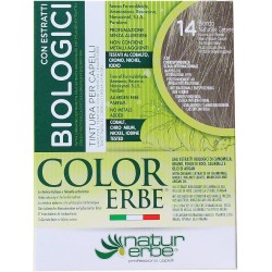 Color Erbe Estratti Bio Tinta per Capelli Colore 14 Biondo Naturale Cenere 1 Tubetto da 135ml Color Erbe Estratti Bio Tinta per Capelli Colore 14 Biondo Naturale Cenere 1 Tubetto da 135ml