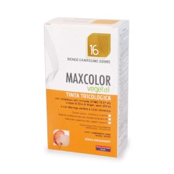 Max Color Vegetal 16 Tinta per Capelli Biondo Chiarissimo Dorato Confezione da 140ml Max Color Vegetal 16 Tinta per Capelli Biondo Chiarissimo Dorato Confezione da 140ml