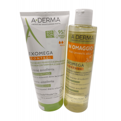 1 Confezione di Exomega Control Crema Emolliente più 1 Confezione di Olio Detergente 200 ml