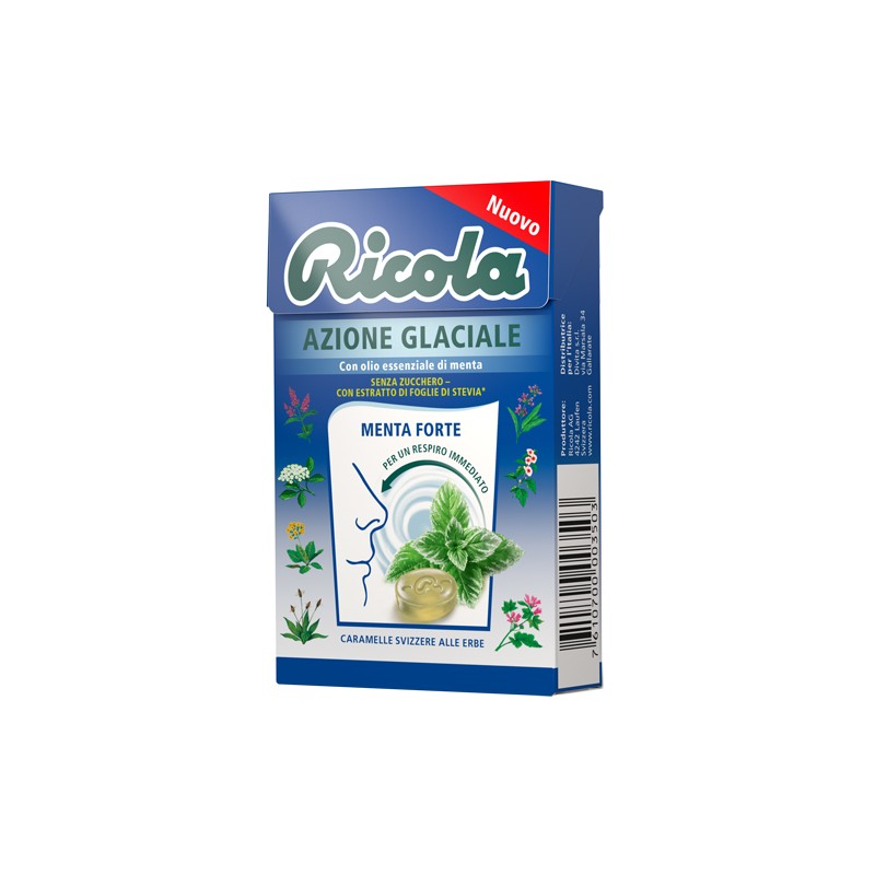 Ricola Azione Glaciale Caramelle Rinfrescanti 50 g