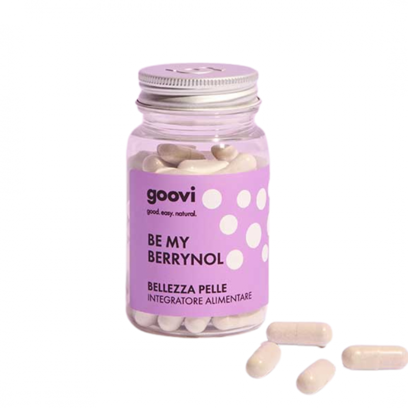 barattolo di Goovi Bellezza Pelle Integratore per Invecchiamento Cutaneo 60 Capsule barattolo di Goovi Bellezza Pelle Integratore per Invecchiamento Cutaneo 60 Capsule