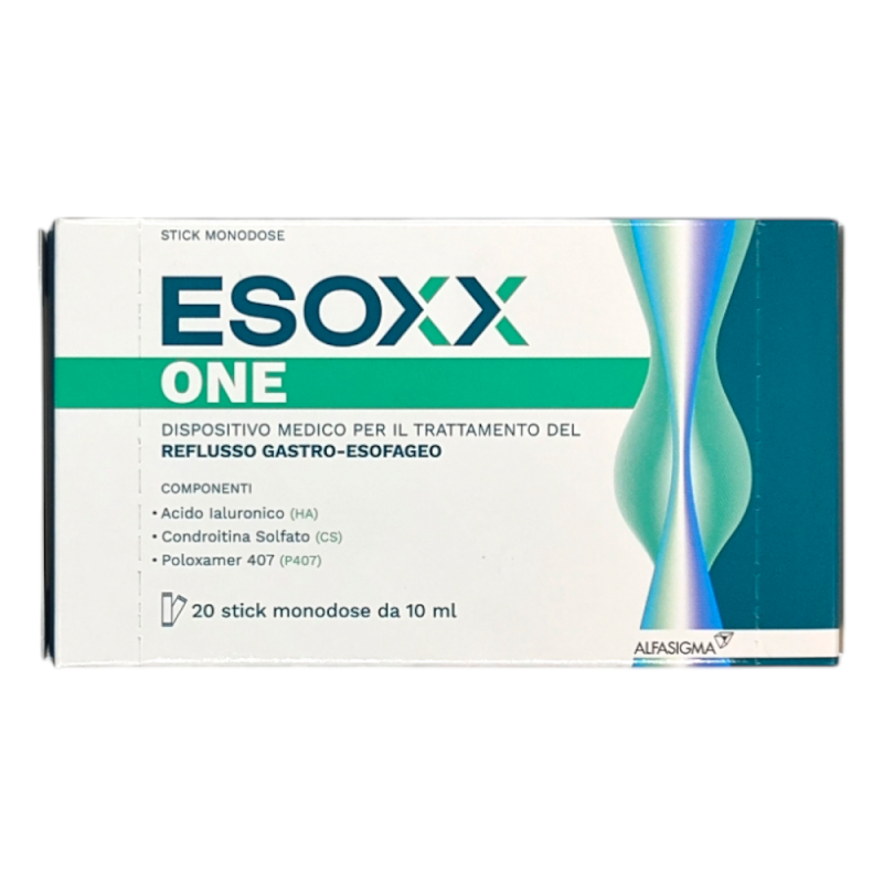 Esoxx One per Reflusso 20 Stick fronte scatola nuova Esoxx One per Reflusso 20 Stick fronte scatola nuova