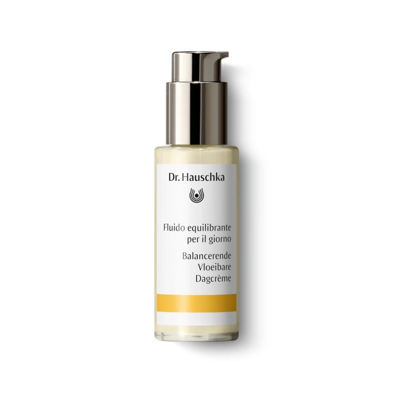 Una confezione di Dr. Hauschka Fluido Equilibrante per il Giorno 50 ml