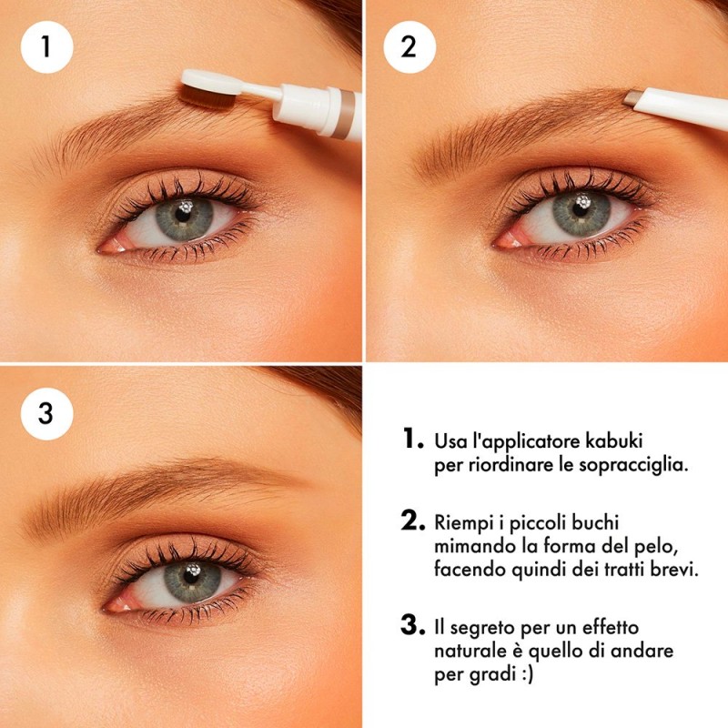 modalità d'uso di Goovi Matita Sopracciglia con Kabuki 01 Light Blonde 1 Pezzo modalità d'uso di Goovi Matita Sopracciglia con Kabuki 01 Light Blonde 1 Pezzo