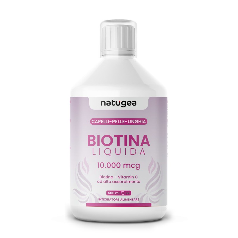 flacone di Natugea Biotina Liquida 500ml flacone di Natugea Biotina Liquida 500ml