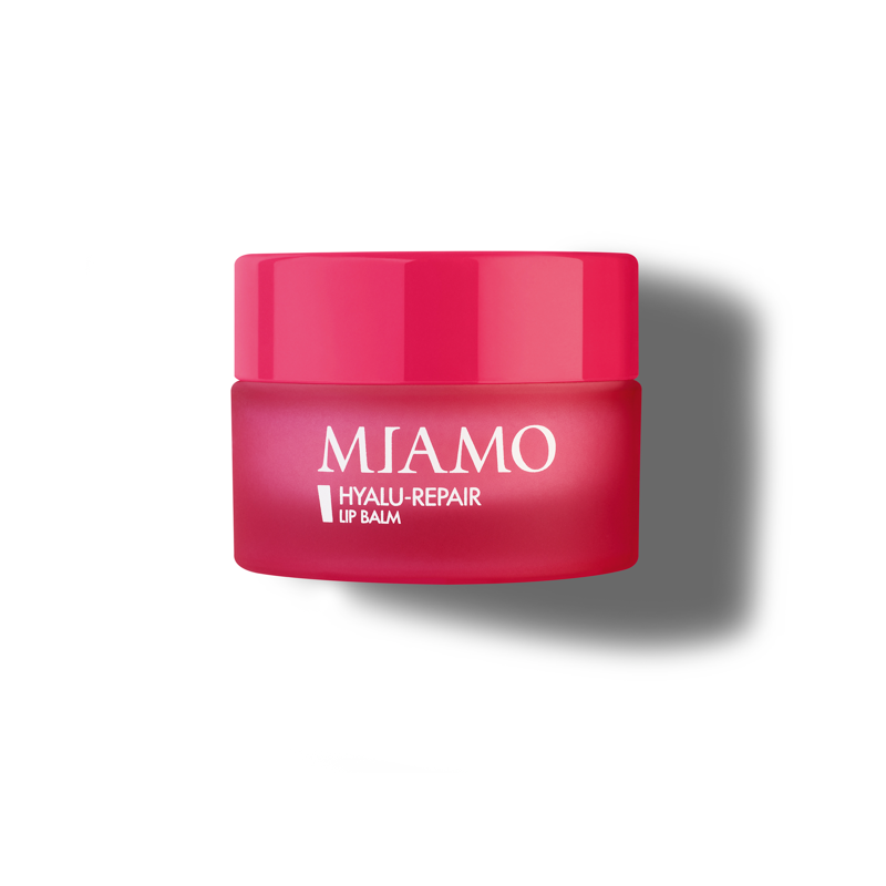 confezione di Miamo Hyalu-Repair Lip Balm ai Frutti Rossi Effetto Volumizzante 15ml