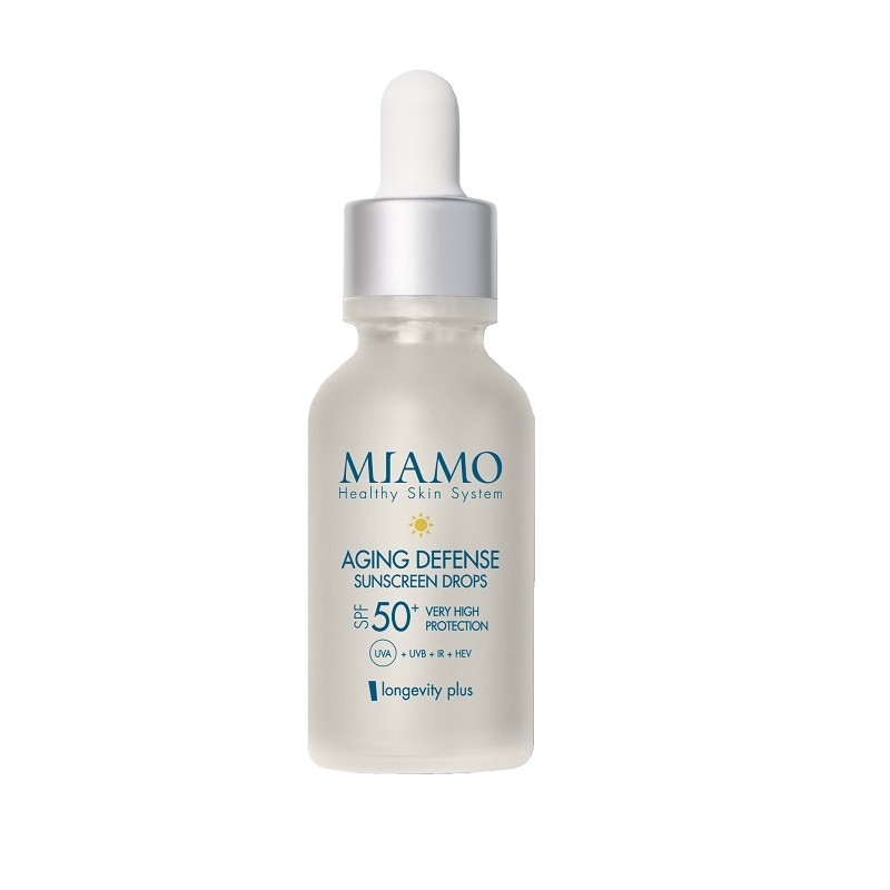 flacone di Miamo Aging Defense Siero Anti-età con SPF 50+ 30ml