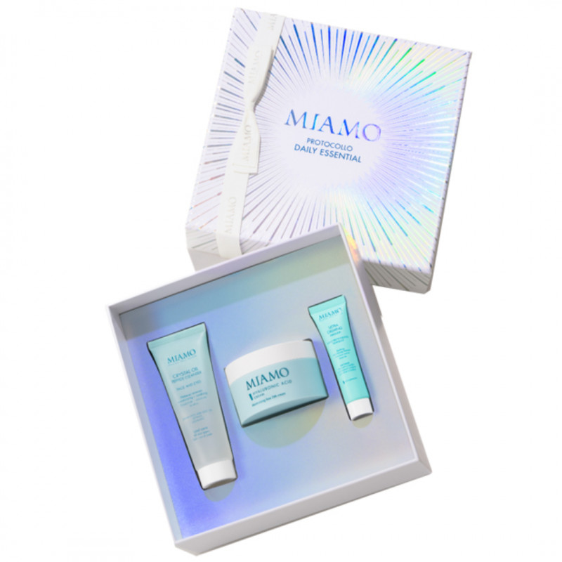 Miamo Cofanetto Christmas Hyaluronic Acid Detergente 50ml + Hyaluronic Acid Cream 50 ml + Maschera 10ml