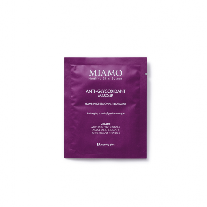 confezione di Miamo Anti-Glycoxidant Maschera Anti-Rughe 6 Bustine da 10ml