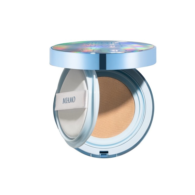 confezione di Miamo Cushion Fondotinta Colore Ivory con SPF50+ 11g