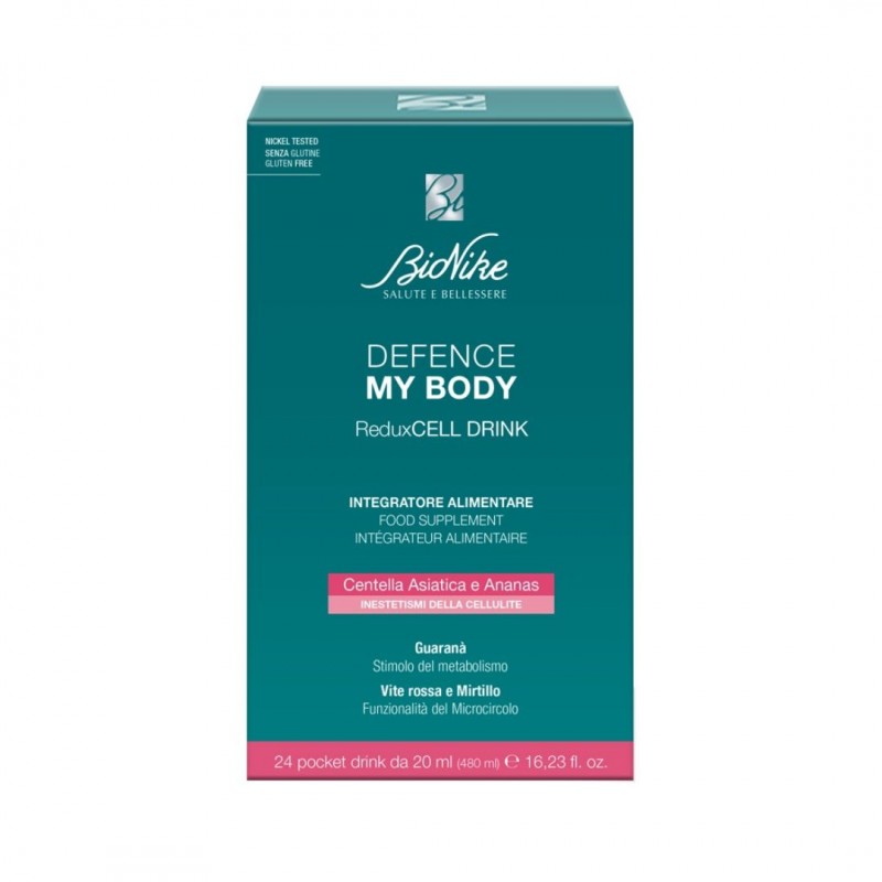 Una Confezione di Bionike My Body Reduxcell Drink Integratore Alimentare Anti Cellulite 24 Pocket Drink Una Confezione di Bionike My Body Reduxcell Drink Integratore Alimentare Anti Cellulite 24 Pocket Drink