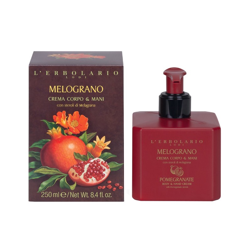 L'Erbolario Melograno Crema Corpo e Mani idratante naturale 250 ml L'Erbolario Melograno Crema Corpo e Mani idratante naturale 250 ml