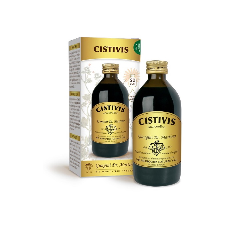 confezione di Dr Giorgini Cistivis Liquido Analcolico Integratore per Cistite 200ml confezione di Dr Giorgini Cistivis Liquido Analcolico Integratore per Cistite 200ml