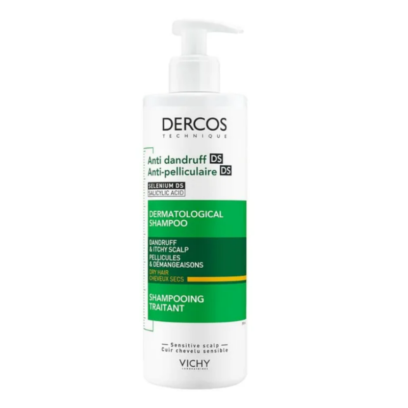 flacone di Vichy Dercos Shampoo Antiforfora Capelli Secchi 390ml flacone di Vichy Dercos Shampoo Antiforfora Capelli Secchi 390ml