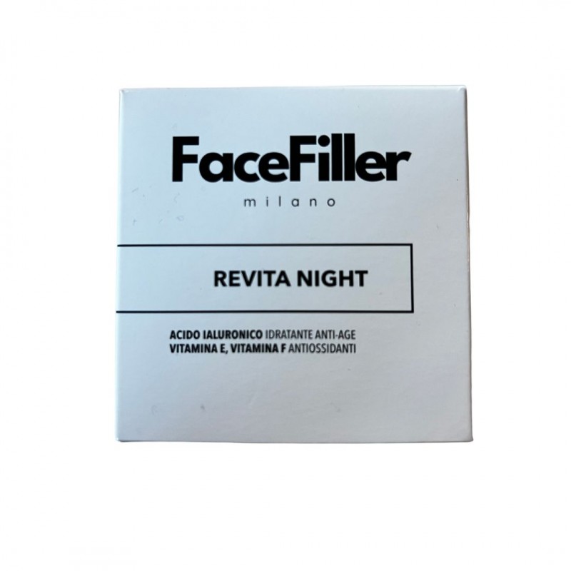 Confezione di Dr.Facefiller Revita Night Crema Viso Notte Rassodante e Antirughe 30ml Confezione di Dr.Facefiller Revita Night Crema Viso Notte Rassodante e Antirughe 30ml