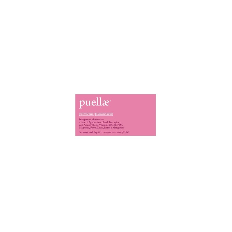 Puellae Integratore per Ciclo Mestruale 30 Capsule Molli Puellae Integratore per Ciclo Mestruale 30 Capsule Molli