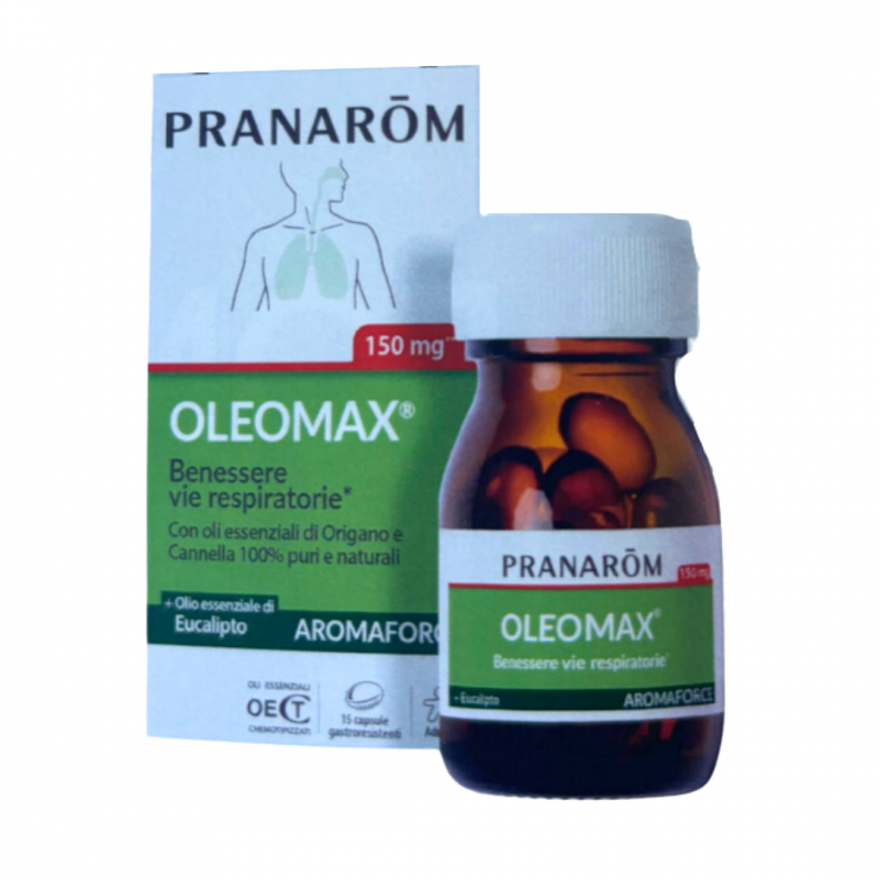 confezione di Pranarom Oleomax per Benessere Vie Respiratorie 15 Compresse confezione di Pranarom Oleomax per Benessere Vie Respiratorie 15 Compresse