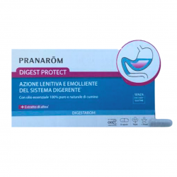 confezione di Pranarom Digest Protect per Acidità e Reflusso 30 Capsule confezione di Pranarom Digest Protect per Acidità e Reflusso 30 Capsule
