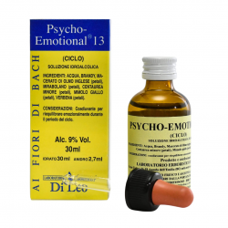 confezione di Di Leo Fiori di Bach Psycho Emotional 13 Ciclo Soluzione Idroalcolica 30ml