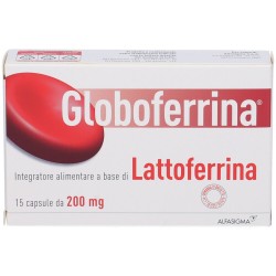 confezione di Sofar Globoferrina Integratore di Lattoferrina 200mg 15 Capsule confezione di Sofar Globoferrina Integratore di Lattoferrina 200mg 15 Capsule