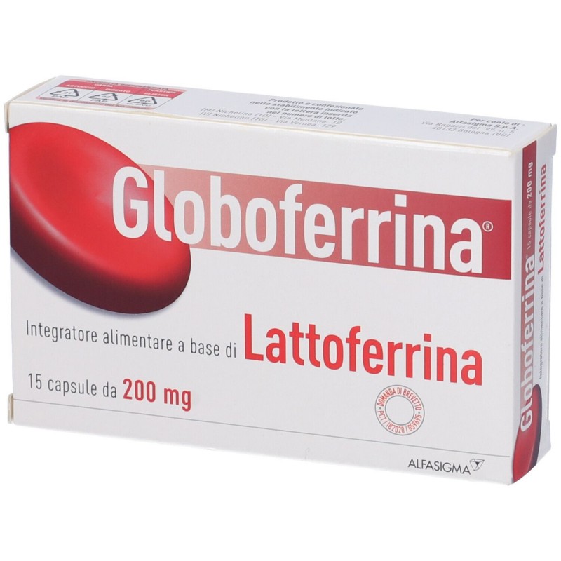 Sofar Globoferrina Integratore di Lattoferrina 200mg 15 Capsule