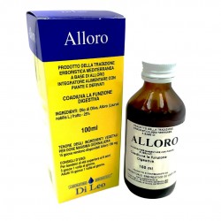 Confezione e flacone di Di Leo Alloro Integratore per Vie Respiratorie 100ml