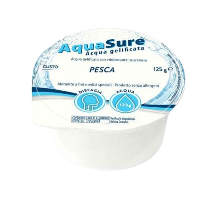 Vasetto di Aquasure Acqua Gelificata The alla Pesca 24x125g