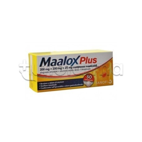 Maalox Plus 30 Compresse Masticabili per Acidità e Bruciore di Stomaco