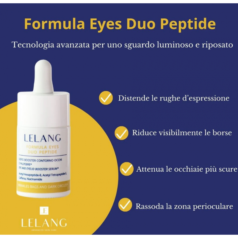 LeLang Formula Eyes Duo Siero Contorno Occhi Antiossidante 15ml