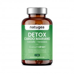 confezione di Natugea Detox Cardo Mariano Integratore Digestivo 120 Capsule confezione di Natugea Detox Cardo Mariano Integratore Digestivo 120 Capsule