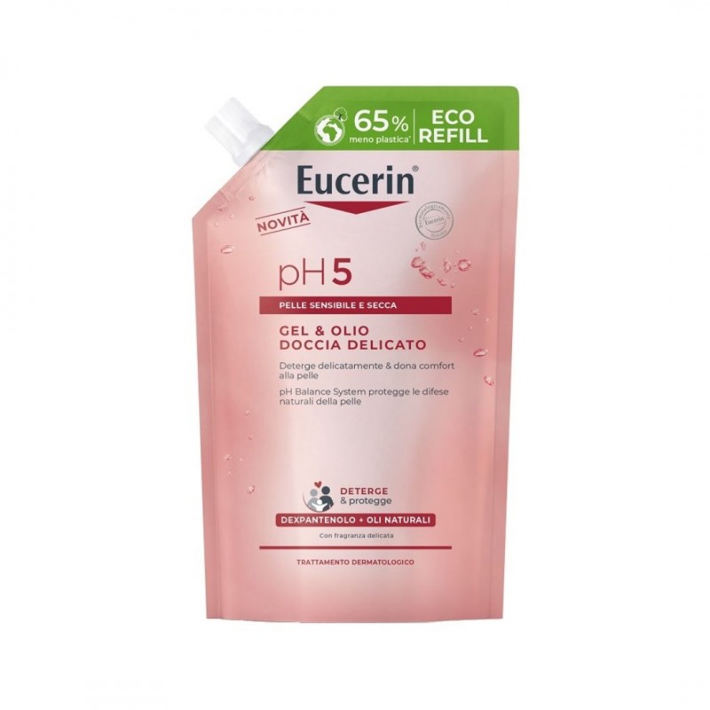 Una Confezione di Eucerin Ricarica Gel Olio Doccia Delicato Ph 5 400 ml Una Confezione di Eucerin Ricarica Gel Olio Doccia Delicato Ph 5 400 ml