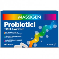 Confezione Marco Viti Massigen Probiotici Fermenti Lattici 10 Capsule