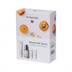 Un Cofanetto di Dr. Hauschka Kit Pelle Spenta con Crema Detergente + Lozione Tonificante + Crema Viso + Siero