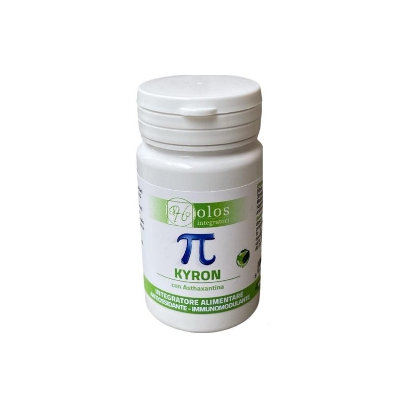 Barattolo di Holos Kyron Integratore Antiossidante con Asthaxantina 30 Capsule