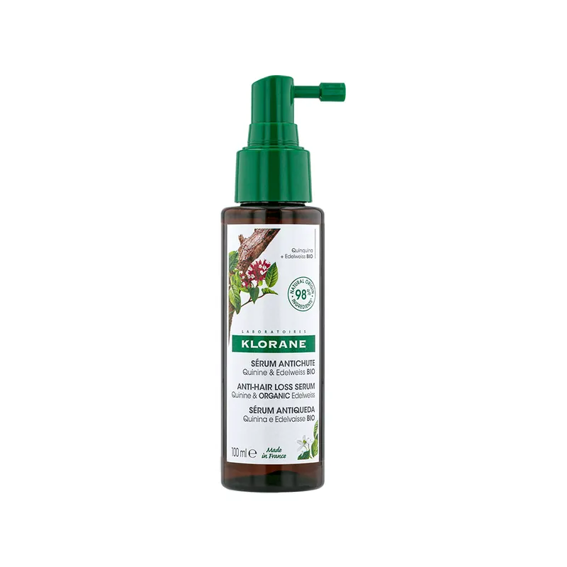 flacone di Klorane Trattamento Fortificante Anticaduta alla Chinina Spray 100 ml