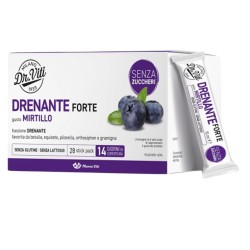 Confezione esterna e bustina di Marco Viti Drenante Forte Integratore Senza Zucchero Drenaggio Liquidi Gusto Mirtillo 28 Stick Confezione esterna e bustina di Marco Viti Drenante Forte Integratore Senza Zucchero Drenaggio Liquidi Gusto Mirtillo 28 Stick