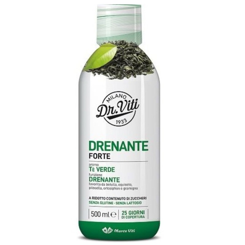 Flacone di Marco Viti Drenante Forte Integratore Senza Zucchero Drenaggio Liquidi Gusto Te Verde 500ml Flacone di Marco Viti Drenante Forte Integratore Senza Zucchero Drenaggio Liquidi Gusto Te Verde 500ml