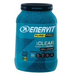 Barattolo di Enervit Pure Pro Clear Whey Protein Bevanda Istantanea Latte Vaccino Gusto Tropical 500g Barattolo di Enervit Pure Pro Clear Whey Protein Bevanda Istantanea Latte Vaccino Gusto Tropical 500g