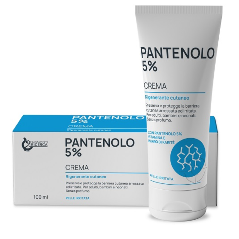 confezione di FPR Pantenolo 5% Crema Riparatrice Rigenerante e Protettiva 100ml confezione di FPR Pantenolo 5% Crema Riparatrice Rigenerante e Protettiva 100ml